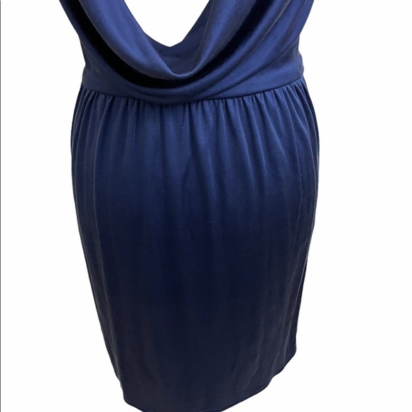 Laila Azhar dark blue 100% silk dress Size Medium New With Tag. - Picture 8 of 11